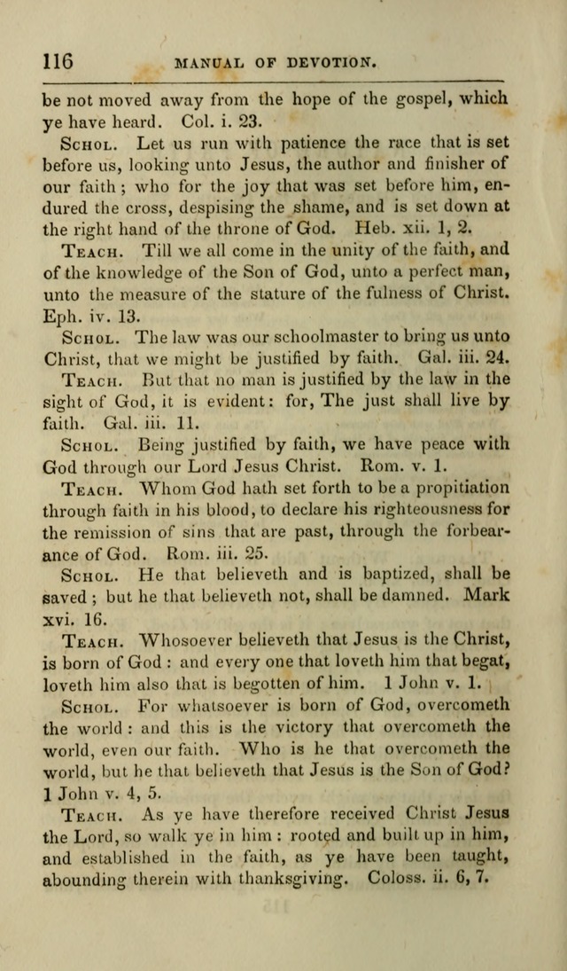 Manual of Devotion: or religious exercises for the morning and evening of each day of the month, for the use of schools and private families page 118