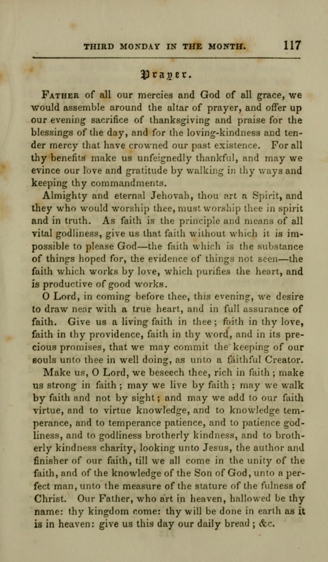 Manual of Devotion: or religious exercises for the morning and evening of each day of the month, for the use of schools and private families page 119