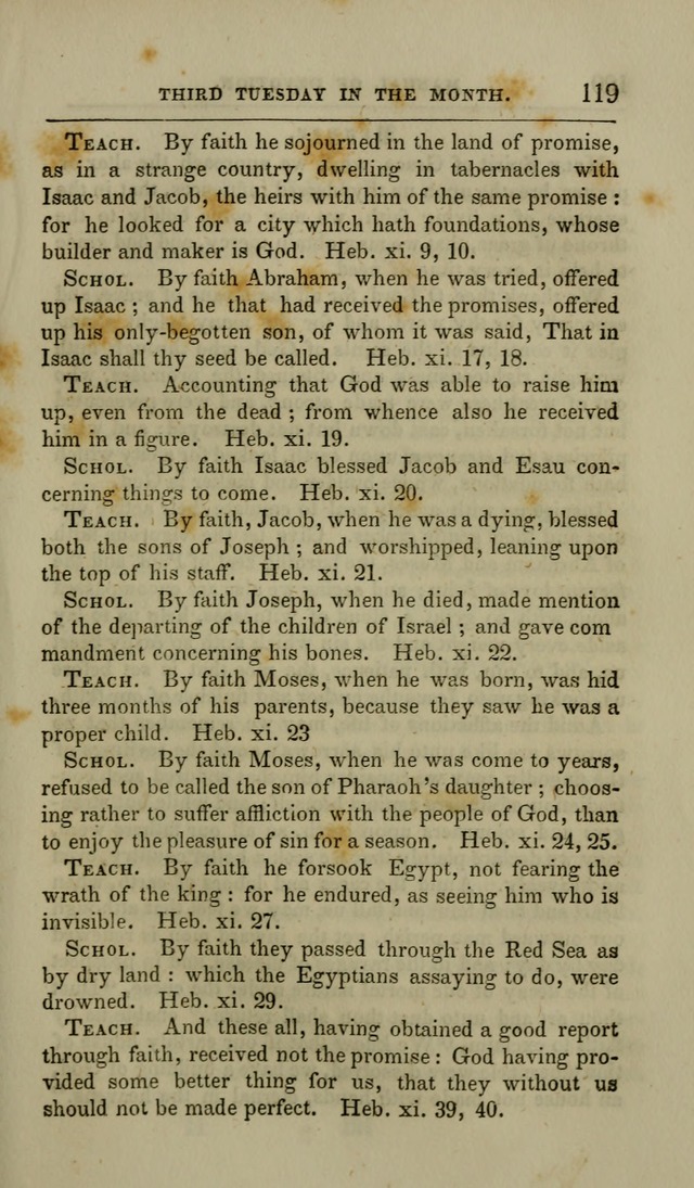 Manual of Devotion: or religious exercises for the morning and evening of each day of the month, for the use of schools and private families page 121