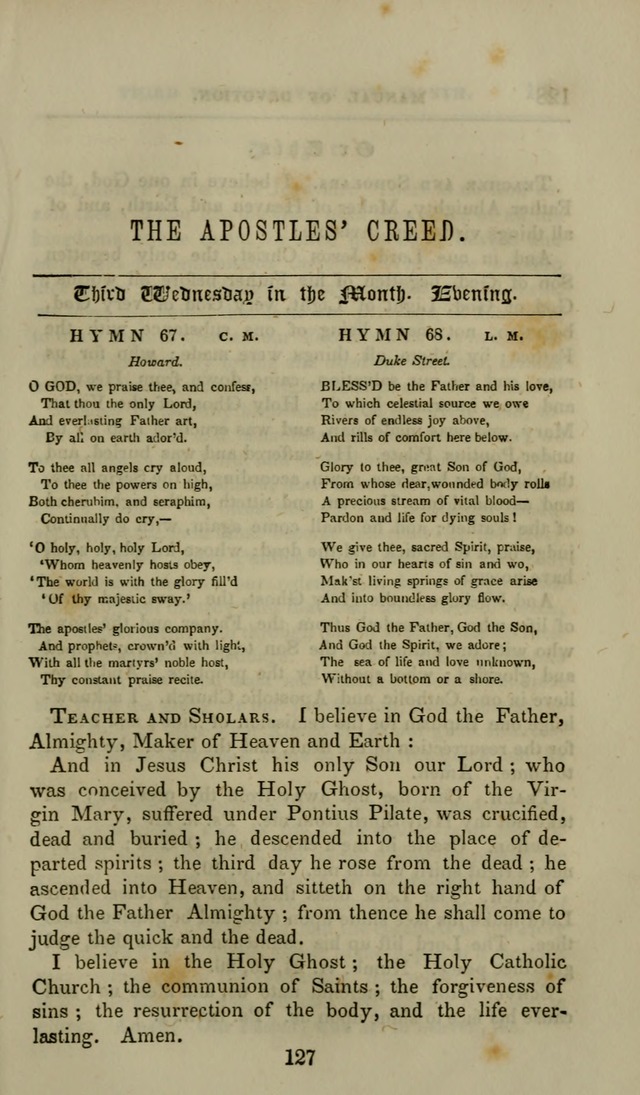 Manual of Devotion: or religious exercises for the morning and evening of each day of the month, for the use of schools and private families page 129