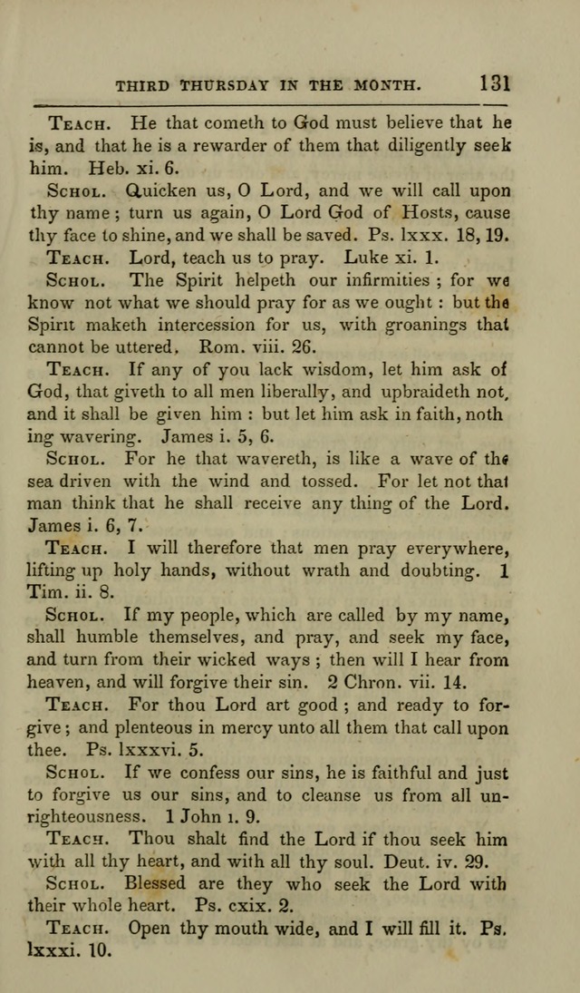 Manual of Devotion: or religious exercises for the morning and evening of each day of the month, for the use of schools and private families page 133