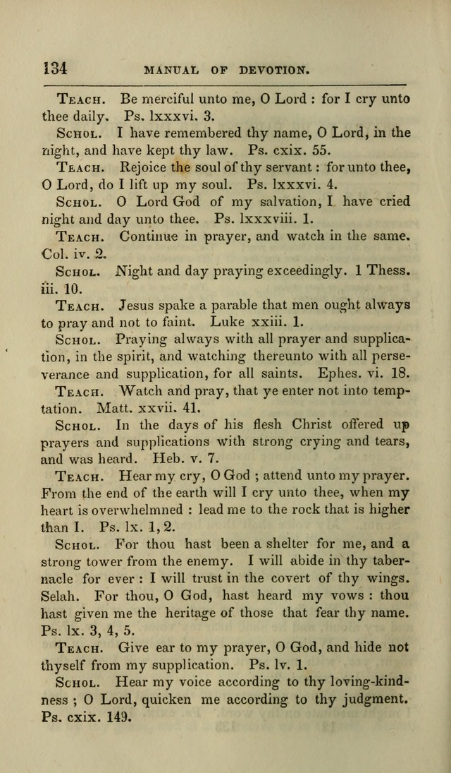 Manual of Devotion: or religious exercises for the morning and evening of each day of the month, for the use of schools and private families page 136