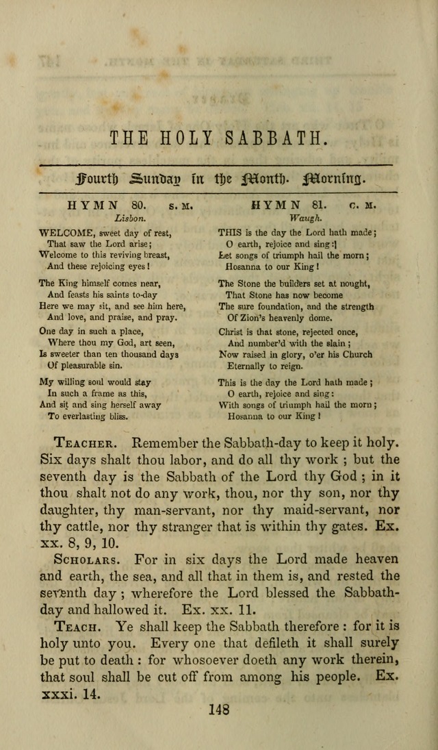 Manual of Devotion: or religious exercises for the morning and evening of each day of the month, for the use of schools and private families page 150