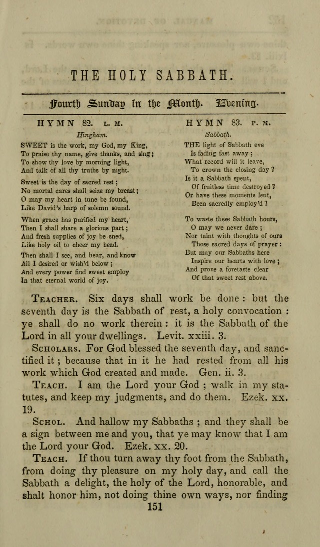 Manual of Devotion: or religious exercises for the morning and evening of each day of the month, for the use of schools and private families page 153