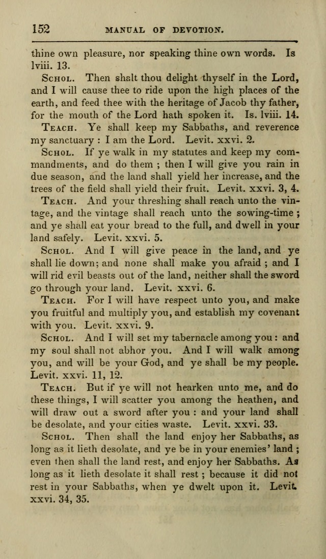 Manual of Devotion: or religious exercises for the morning and evening of each day of the month, for the use of schools and private families page 154