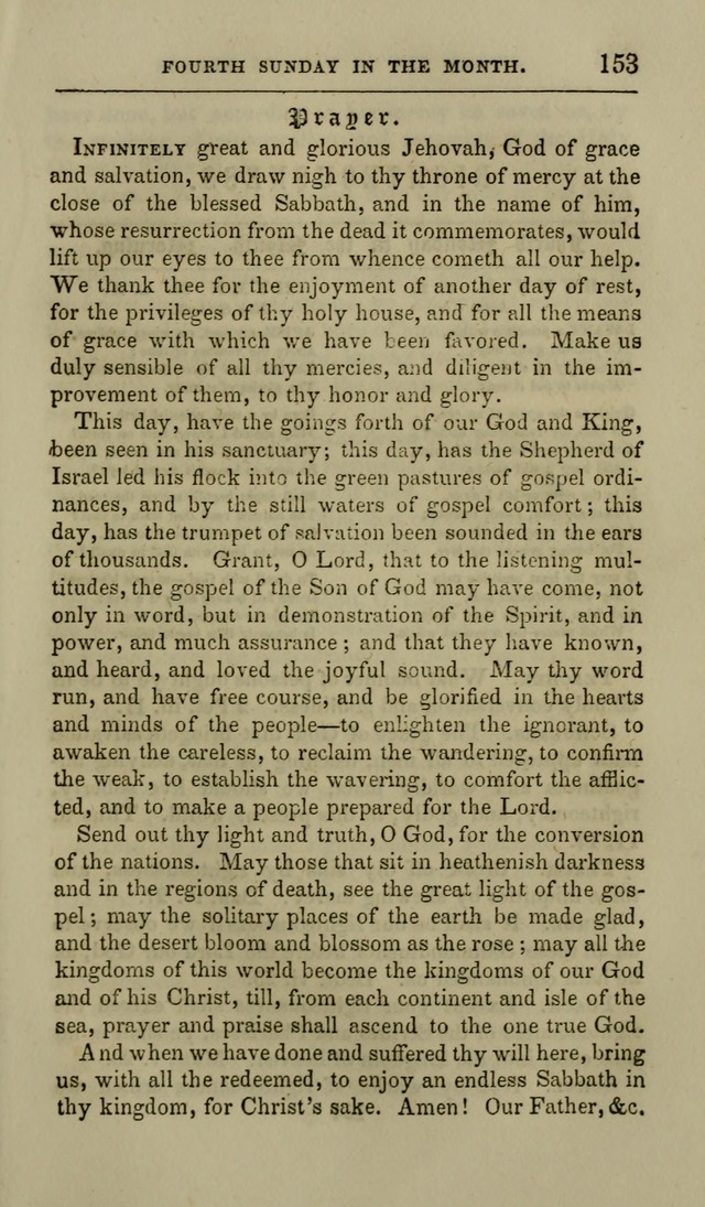 Manual of Devotion: or religious exercises for the morning and evening of each day of the month, for the use of schools and private families page 155