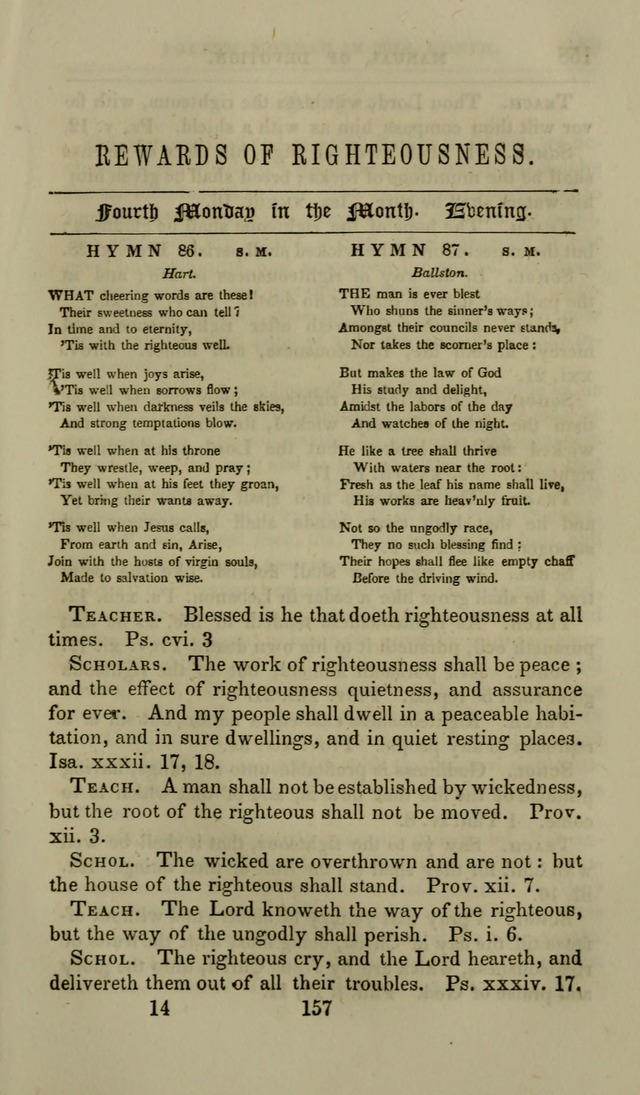 Manual of Devotion: or religious exercises for the morning and evening of each day of the month, for the use of schools and private families page 159