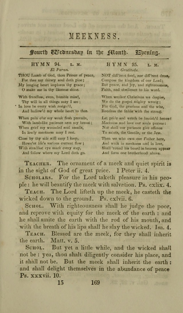 Manual of Devotion: or religious exercises for the morning and evening of each day of the month, for the use of schools and private families page 171