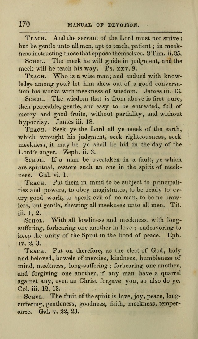 Manual of Devotion: or religious exercises for the morning and evening of each day of the month, for the use of schools and private families page 172