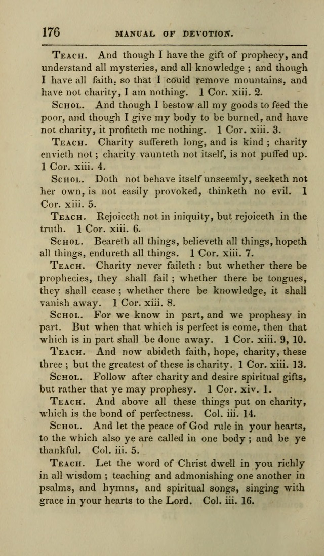 Manual of Devotion: or religious exercises for the morning and evening of each day of the month, for the use of schools and private families page 178