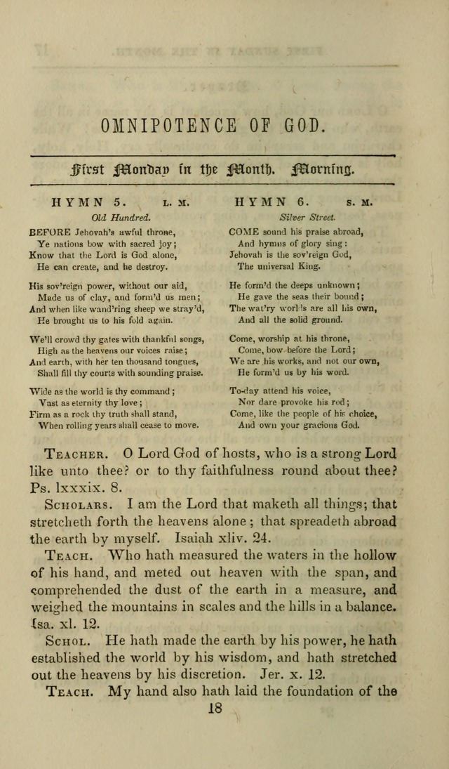 Manual of Devotion: or religious exercises for the morning and evening of each day of the month, for the use of schools and private families page 18