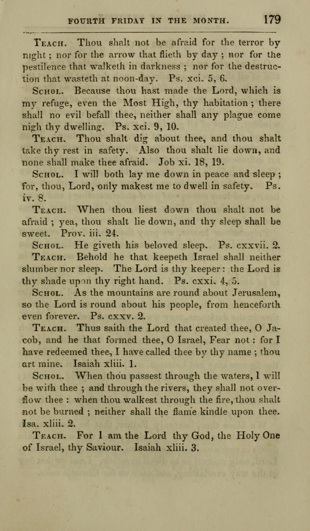 Manual of Devotion: or religious exercises for the morning and evening of each day of the month, for the use of schools and private families page 181