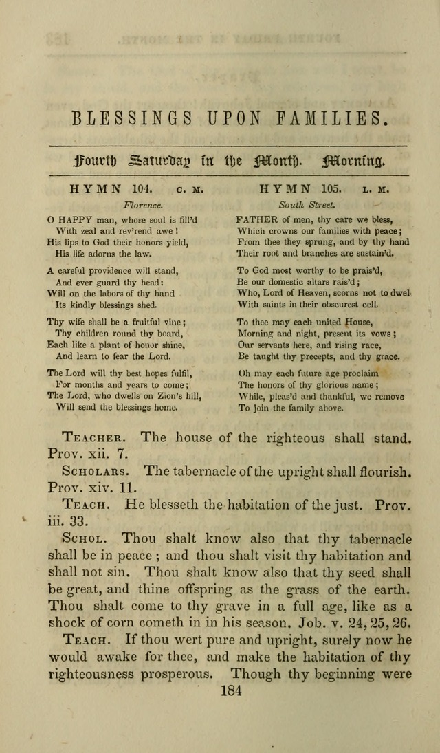 Manual of Devotion: or religious exercises for the morning and evening of each day of the month, for the use of schools and private families page 186