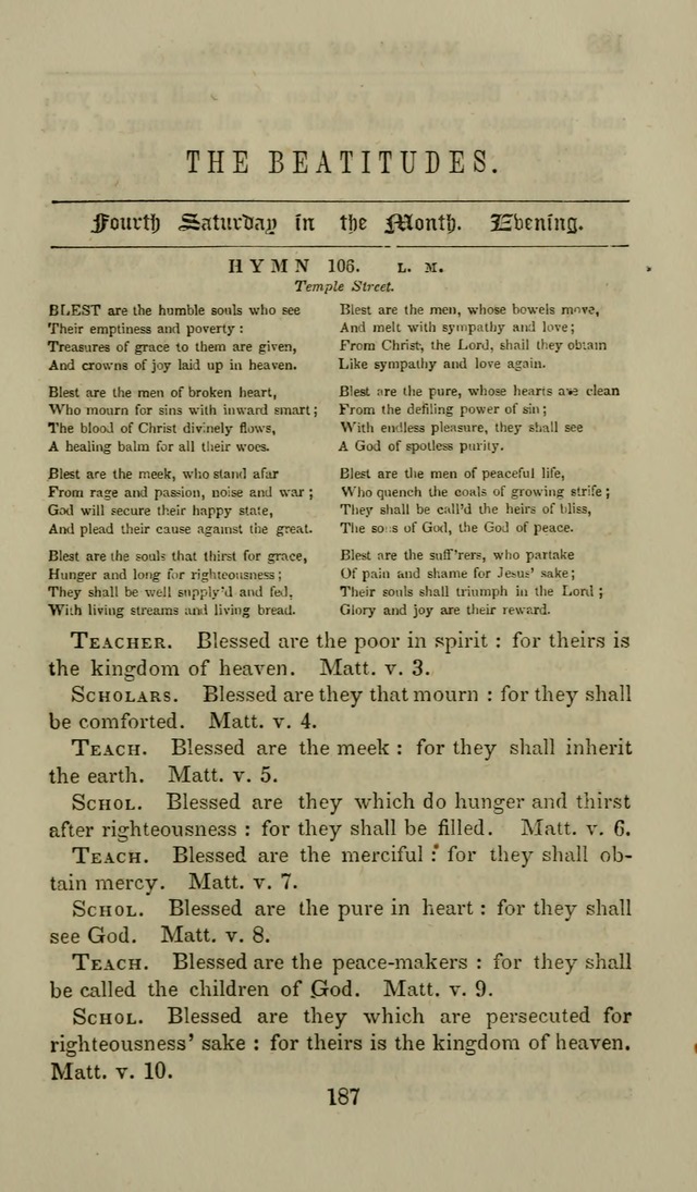 Manual of Devotion: or religious exercises for the morning and evening of each day of the month, for the use of schools and private families page 189