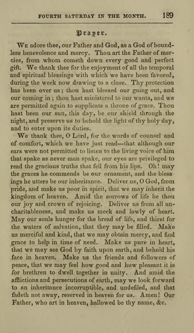 Manual of Devotion: or religious exercises for the morning and evening of each day of the month, for the use of schools and private families page 191