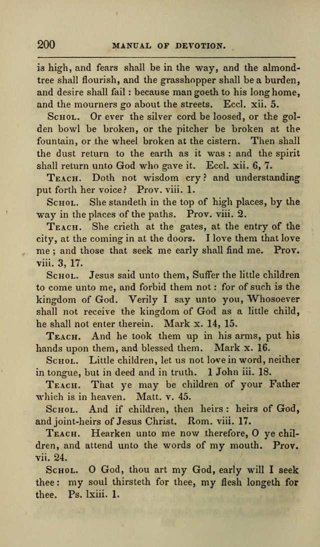 Manual of Devotion: or religious exercises for the morning and evening of each day of the month, for the use of schools and private families page 202