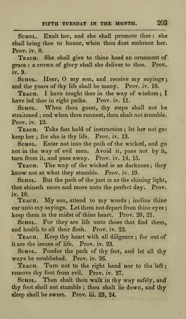 Manual of Devotion: or religious exercises for the morning and evening of each day of the month, for the use of schools and private families page 205