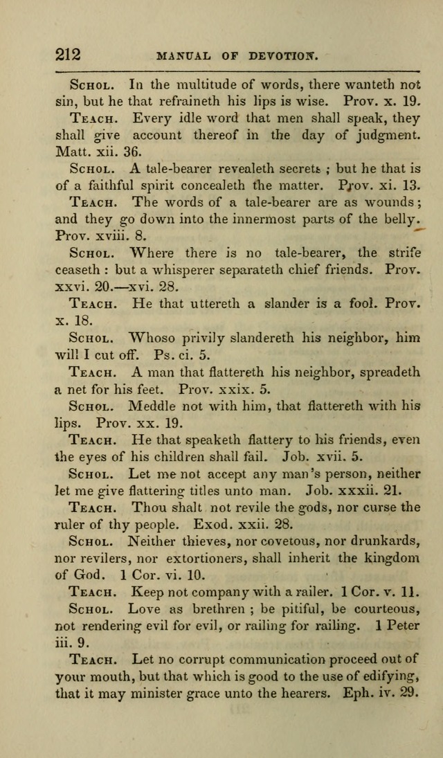 Manual of Devotion: or religious exercises for the morning and evening of each day of the month, for the use of schools and private families page 214