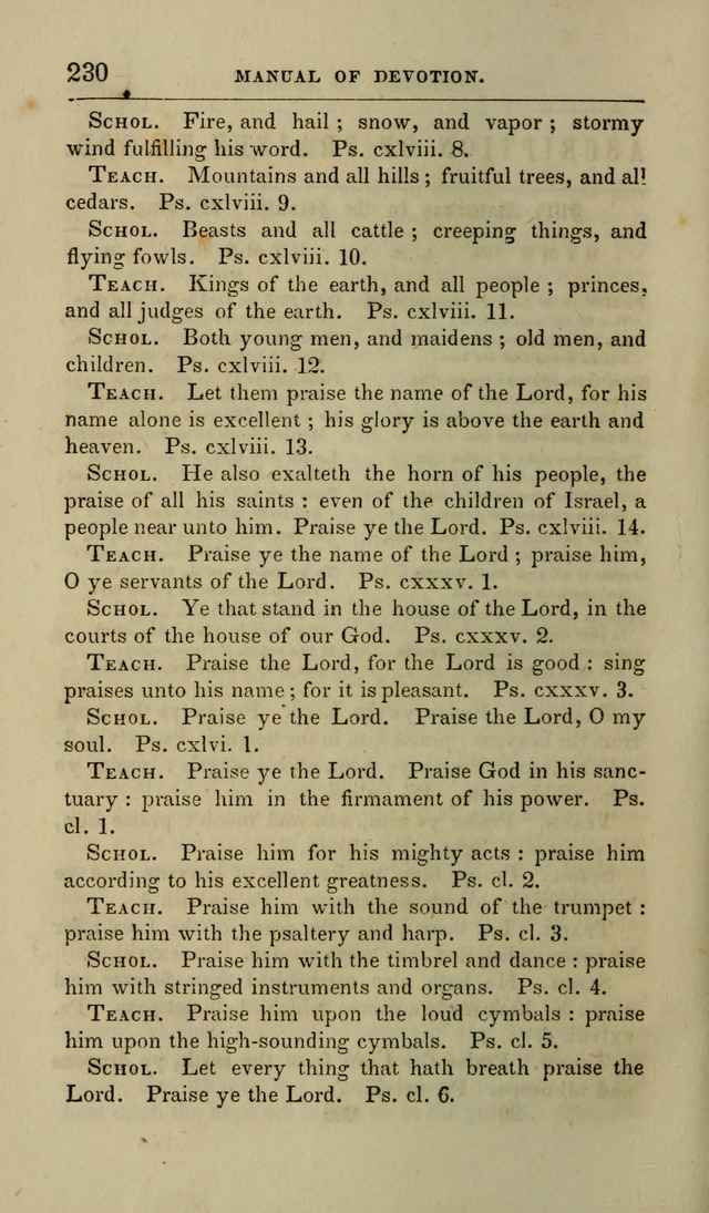 Manual of Devotion: or religious exercises for the morning and evening of each day of the month, for the use of schools and private families page 232