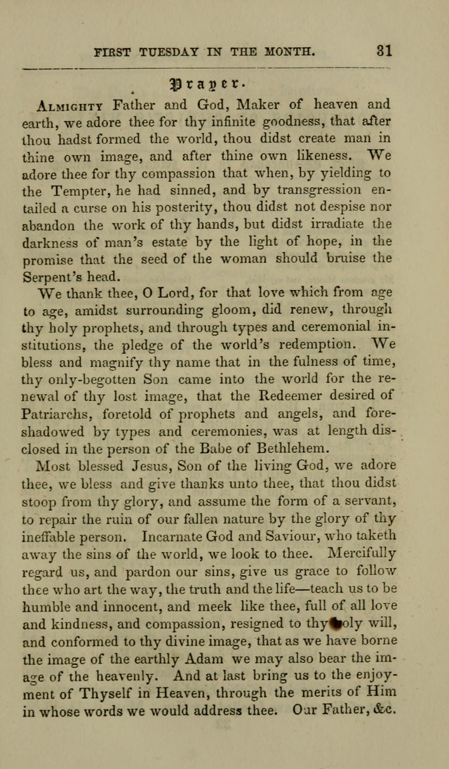 Manual of Devotion: or religious exercises for the morning and evening of each day of the month, for the use of schools and private families page 31