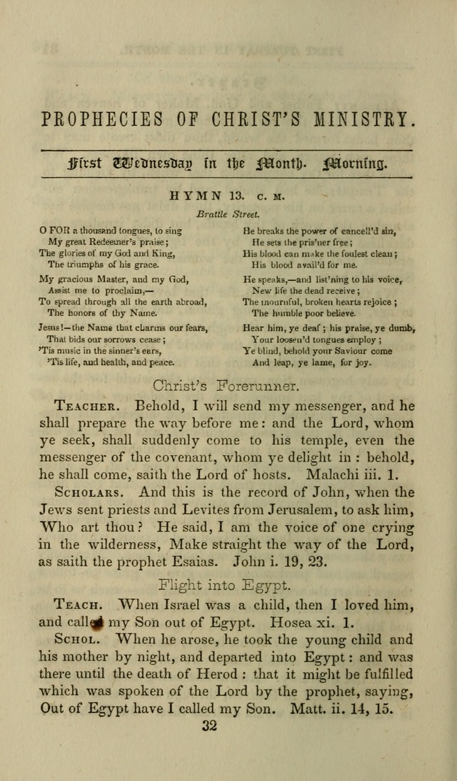 Manual of Devotion: or religious exercises for the morning and evening of each day of the month, for the use of schools and private families page 32