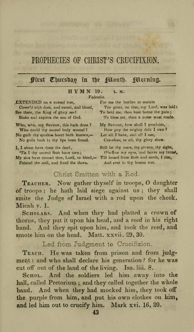 Manual of Devotion: or religious exercises for the morning and evening of each day of the month, for the use of schools and private families page 43