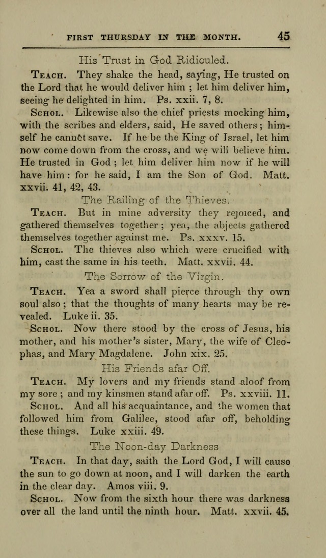 Manual of Devotion: or religious exercises for the morning and evening of each day of the month, for the use of schools and private families page 45