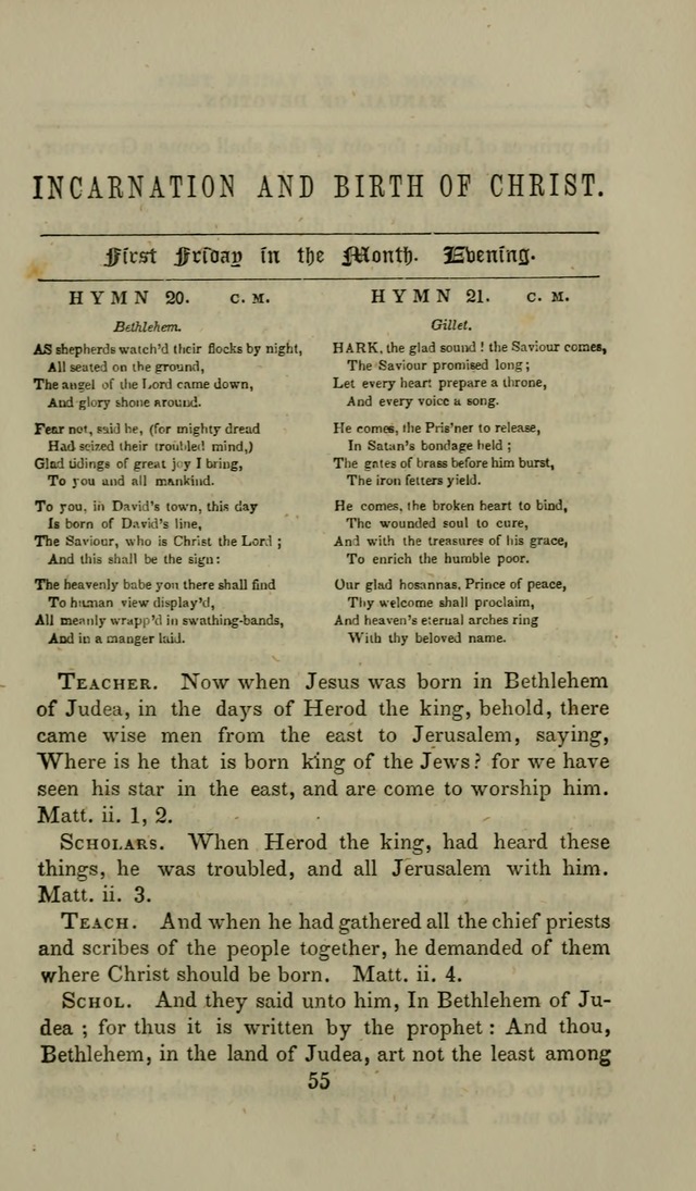 Manual of Devotion: or religious exercises for the morning and evening of each day of the month, for the use of schools and private families page 55