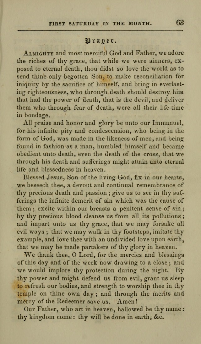 Manual of Devotion: or religious exercises for the morning and evening of each day of the month, for the use of schools and private families page 63