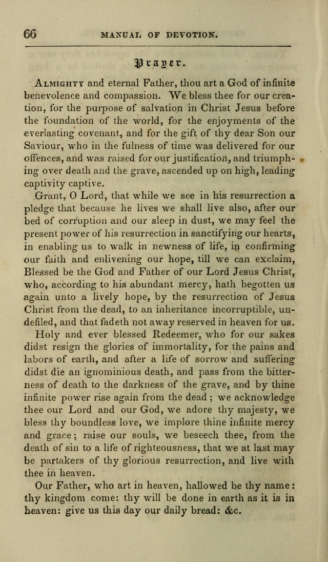 Manual of Devotion: or religious exercises for the morning and evening of each day of the month, for the use of schools and private families page 66