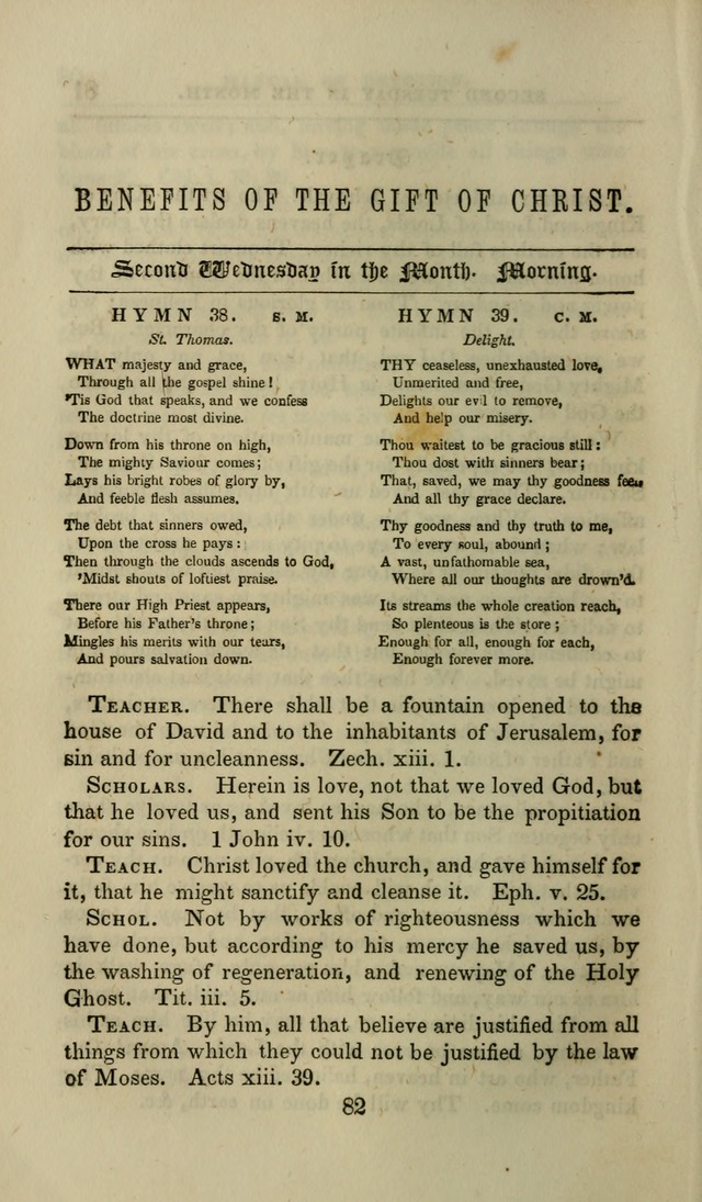 Manual of Devotion: or religious exercises for the morning and evening of each day of the month, for the use of schools and private families page 82