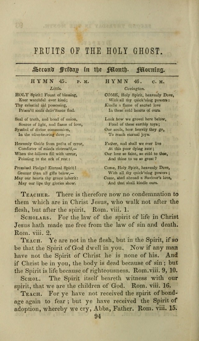 Manual of Devotion: or religious exercises for the morning and evening of each day of the month, for the use of schools and private families page 96