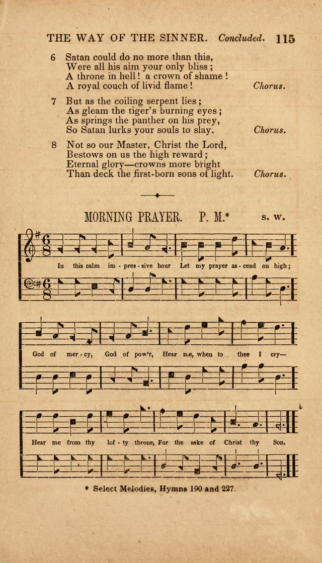 The Minstrel of Zion: a book of religious songs, accompanied with appropriate music, chiefly original page 115