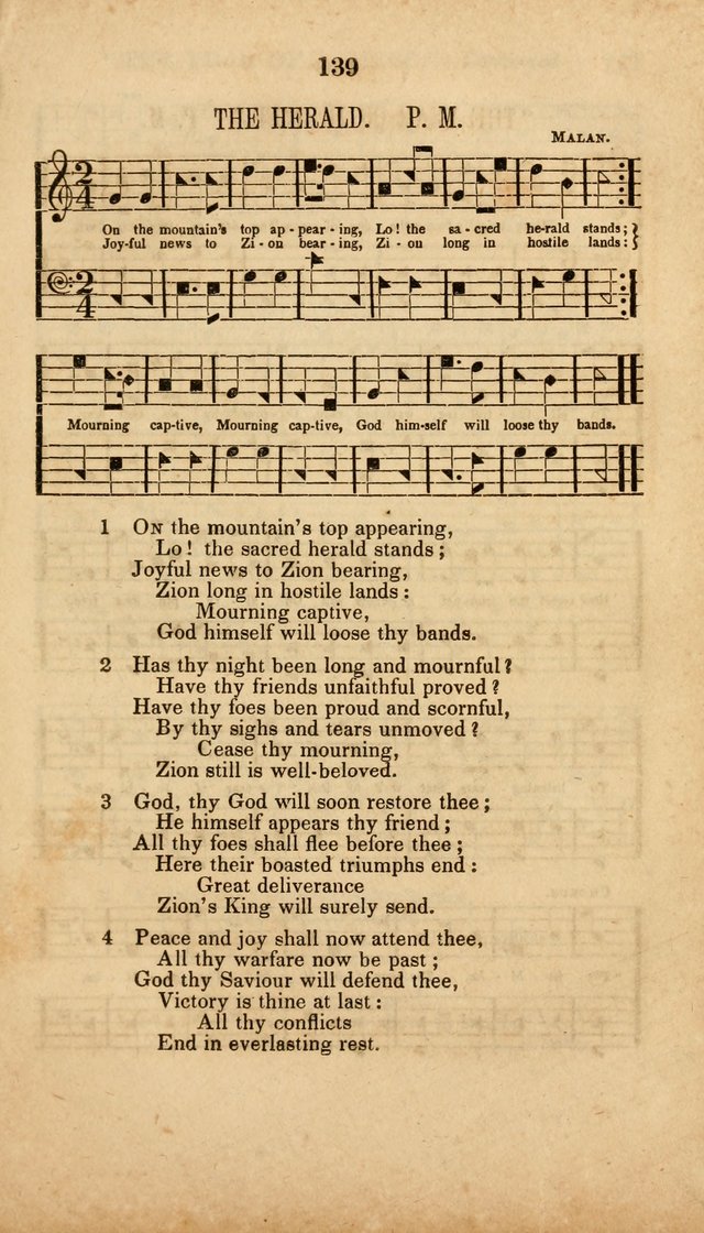 The Minstrel of Zion: a book of religious songs, accompanied with appropriate music, chiefly original page 139