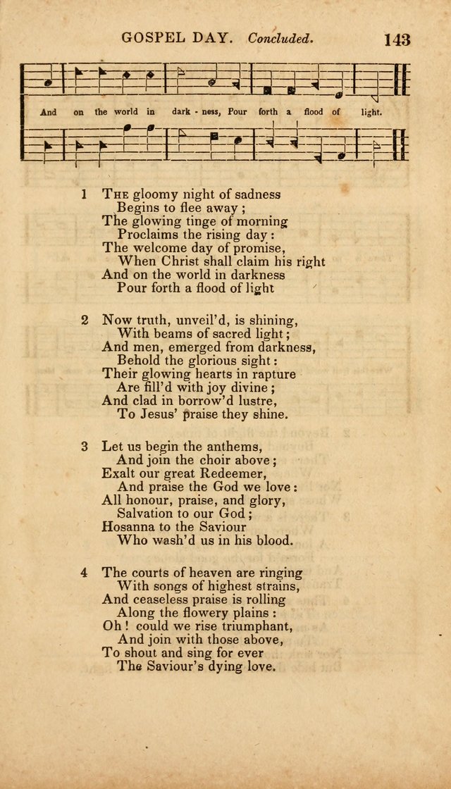 The Minstrel of Zion: a book of religious songs, accompanied with appropriate music, chiefly original page 143