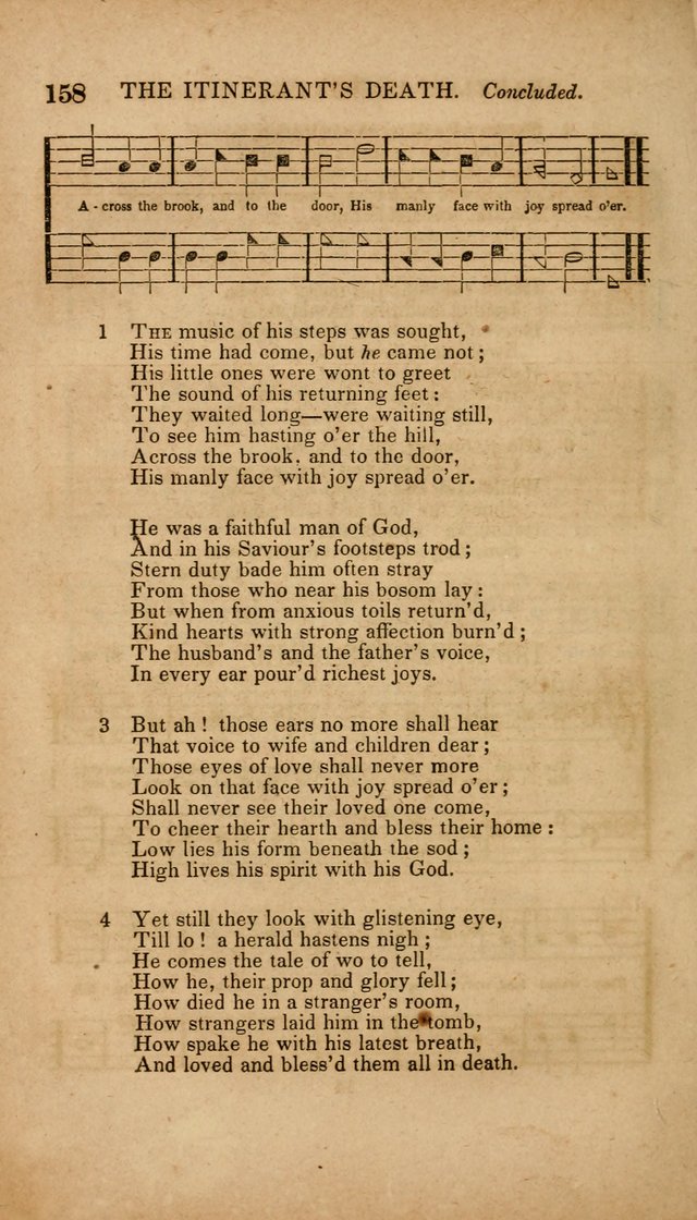 The Minstrel of Zion: a book of religious songs, accompanied with appropriate music, chiefly original page 158