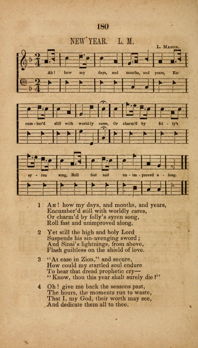 The Minstrel of Zion: a book of religious songs, accompanied with appropriate music, chiefly original page 180