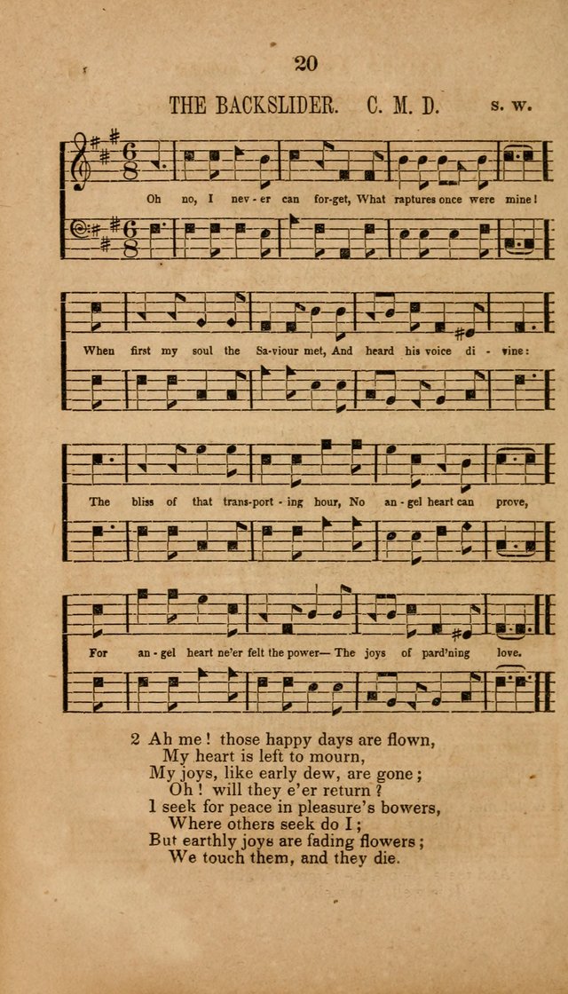 The Minstrel of Zion: a book of religious songs, accompanied with appropriate music, chiefly original page 20