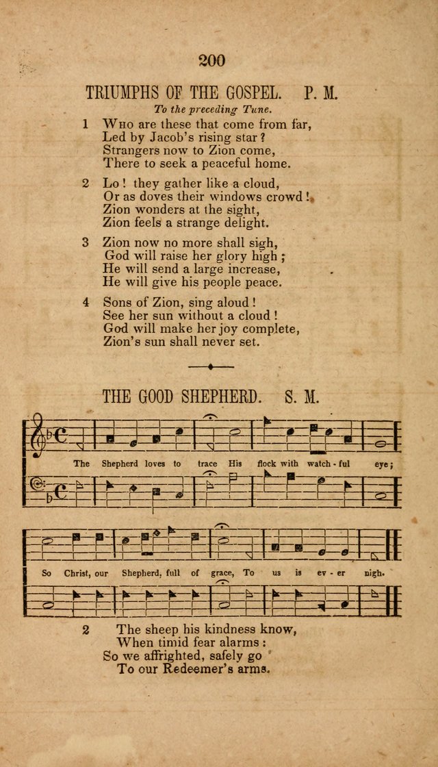 The Minstrel of Zion: a book of religious songs, accompanied with appropriate music, chiefly original page 200