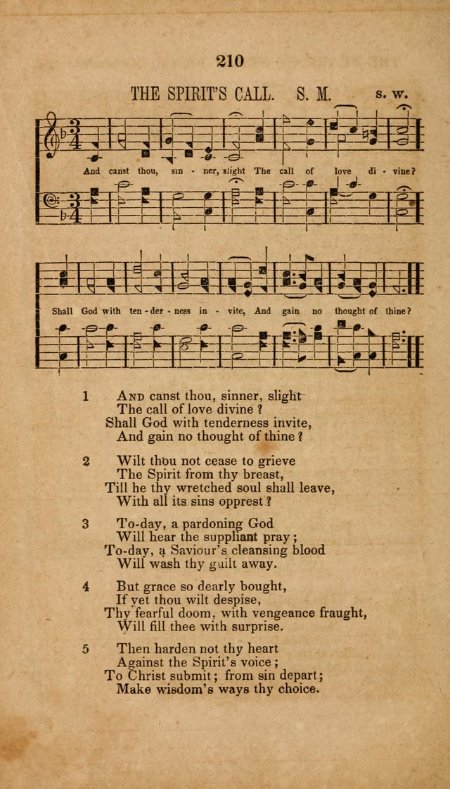 The Minstrel of Zion: a book of religious songs, accompanied with appropriate music, chiefly original page 210