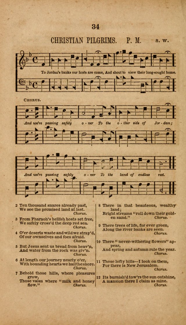 The Minstrel of Zion: a book of religious songs, accompanied with appropriate music, chiefly original page 34