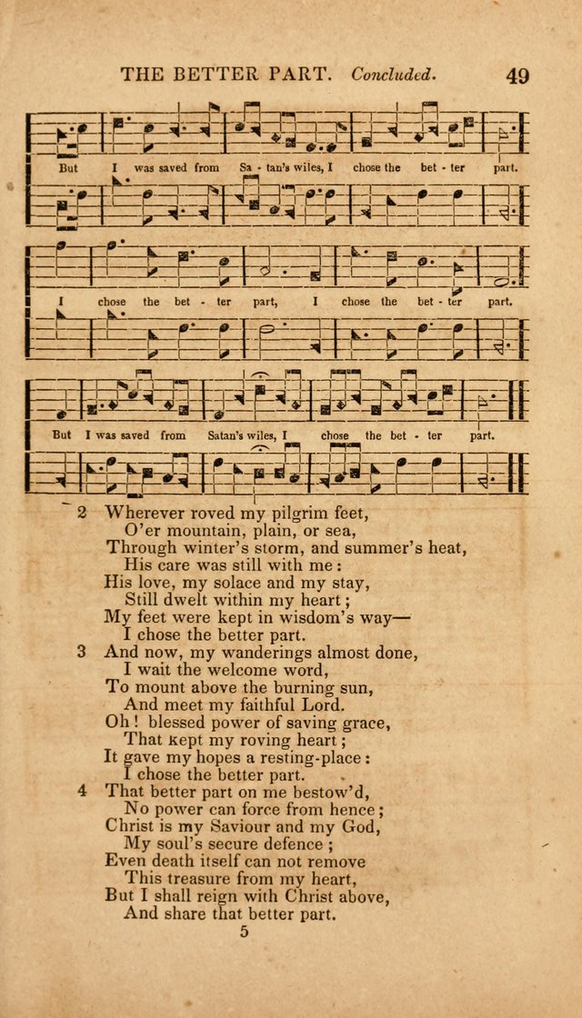The Minstrel of Zion: a book of religious songs, accompanied with appropriate music, chiefly original page 49