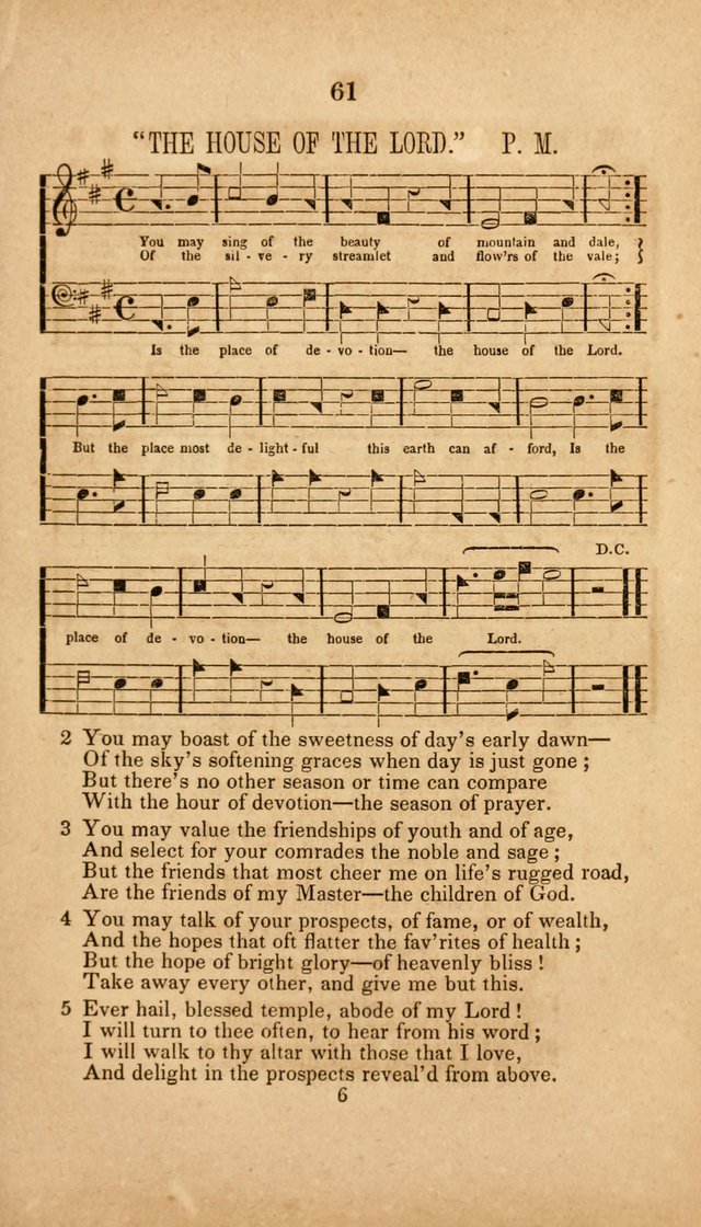 The Minstrel of Zion: a book of religious songs, accompanied with appropriate music, chiefly original page 61