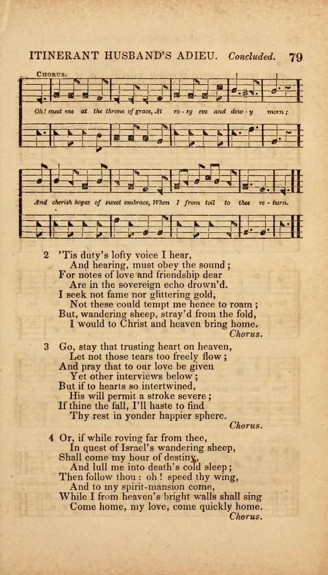 The Minstrel of Zion: a book of religious songs, accompanied with appropriate music, chiefly original page 79