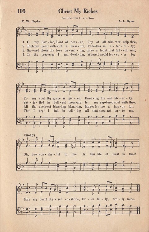 Melodies of Zion: A Compilation of Hymns and Songs, Old and New, Intended for All Kinds of Religious Service page 104