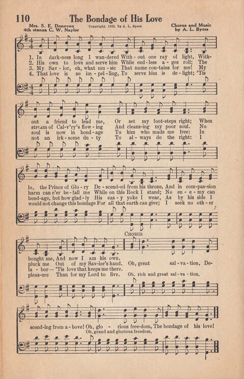 Melodies of Zion: A Compilation of Hymns and Songs, Old and New, Intended for All Kinds of Religious Service page 109