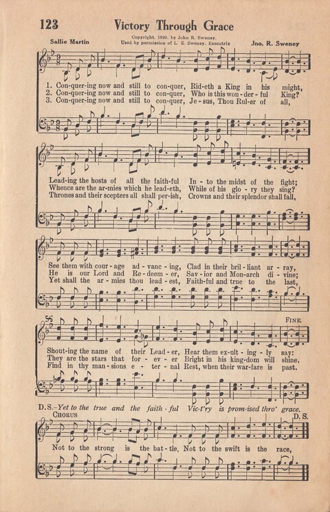 Melodies of Zion: A Compilation of Hymns and Songs, Old and New, Intended for All Kinds of Religious Service page 122