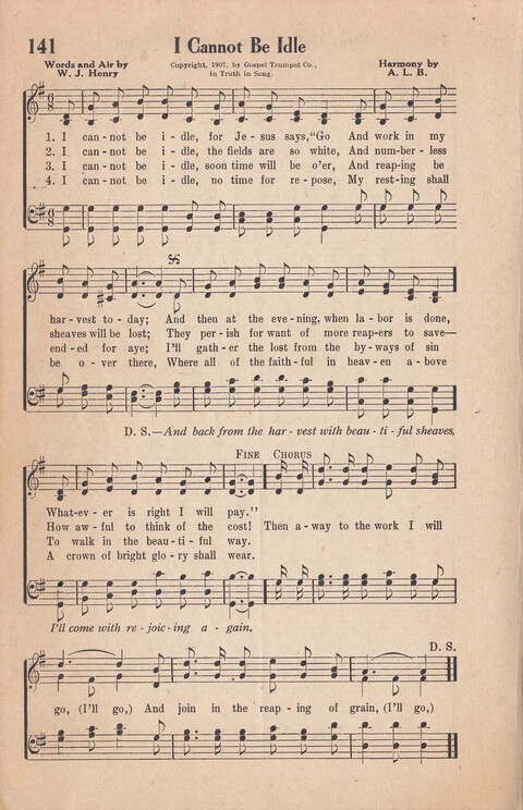 Melodies of Zion: A Compilation of Hymns and Songs, Old and New, Intended for All Kinds of Religious Service page 141