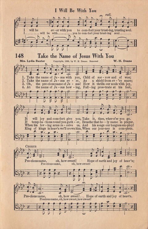 Melodies of Zion: A Compilation of Hymns and Songs, Old and New, Intended for All Kinds of Religious Service page 148