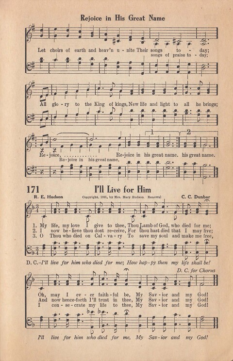 Melodies of Zion: A Compilation of Hymns and Songs, Old and New, Intended for All Kinds of Religious Service page 170